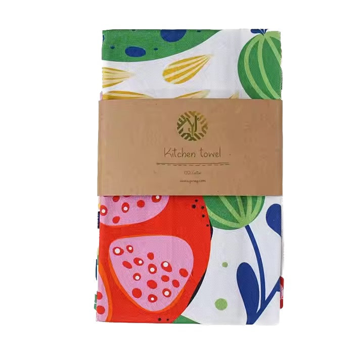 Kraft Paper Wrap Cotton Tea Towel