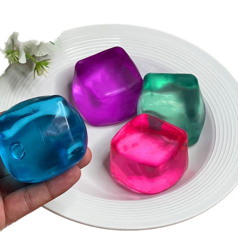 Alivio del estrés con cubos de hielo 
