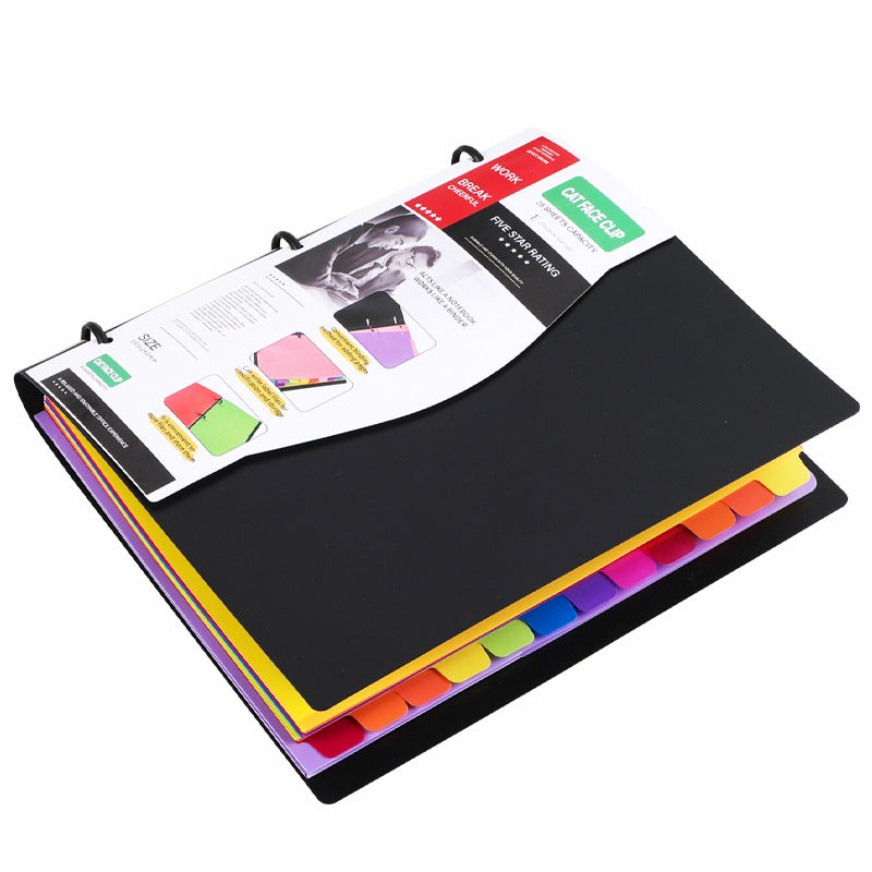 Carpeta de hojas sueltas de tres agujeros 