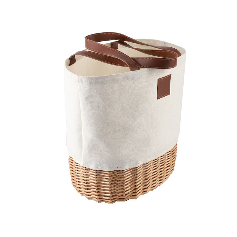 Cesta de lona para picnic con cubiertos - En barco 
