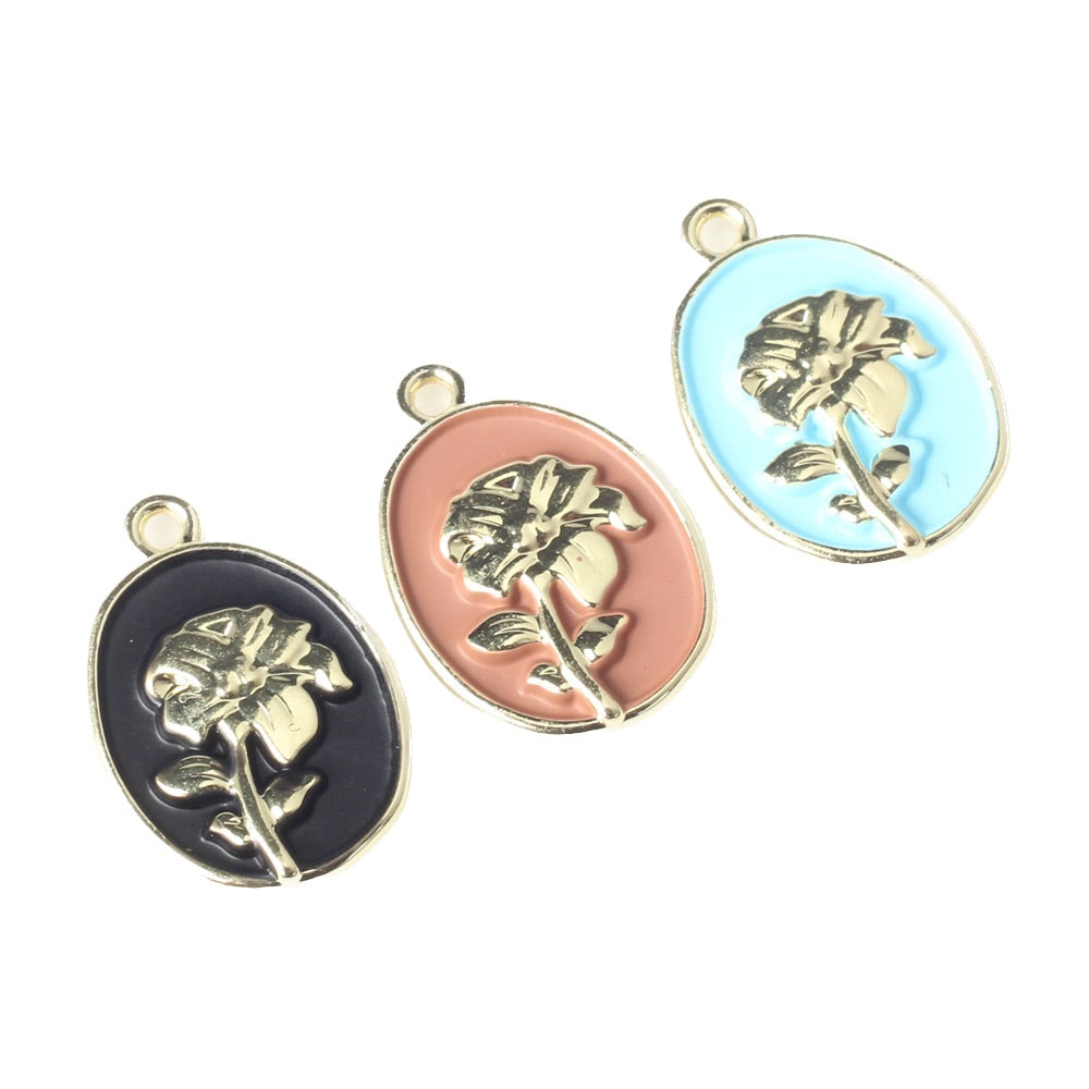Pendentif rose simple 