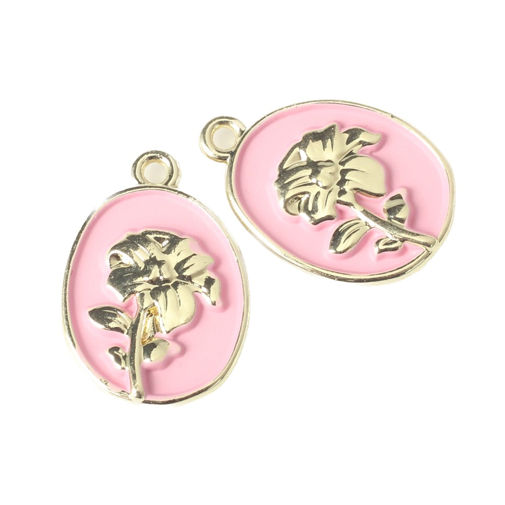 Pendentif rose simple 