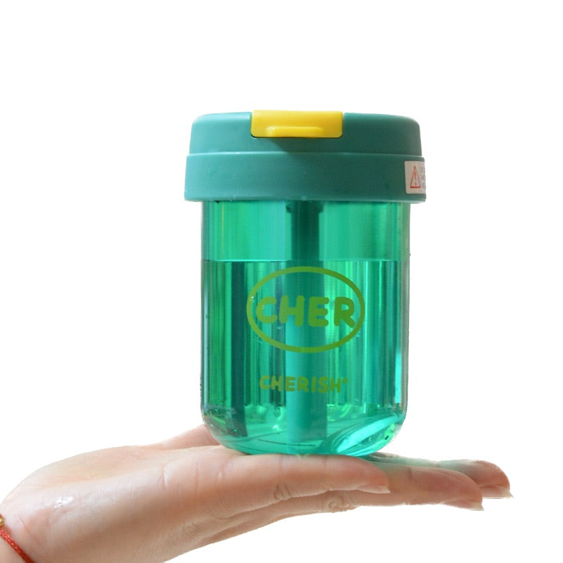 Botella de agua con pajita para niños de 300 ml 