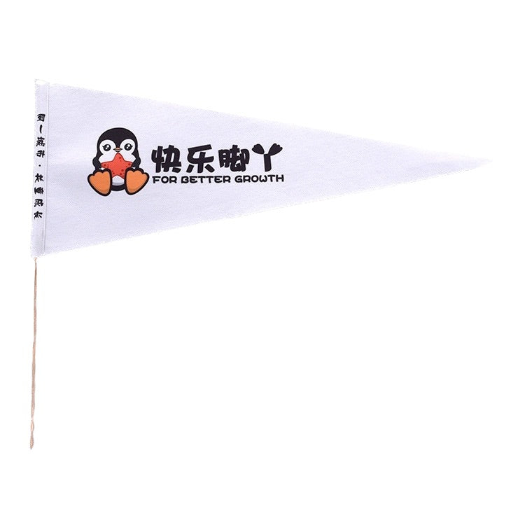 9x6 Inch Pennant With Wooden Stick