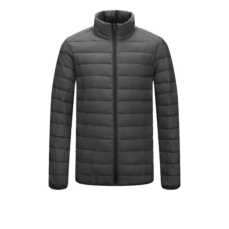 Stand Collar Lightweight Puffer Jacket
