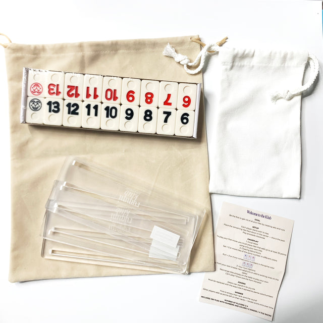 Israeli Mahjong Velvet Pouch Set - By Boat