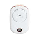 Digital Display Rechargeable Neck Hanging Fan