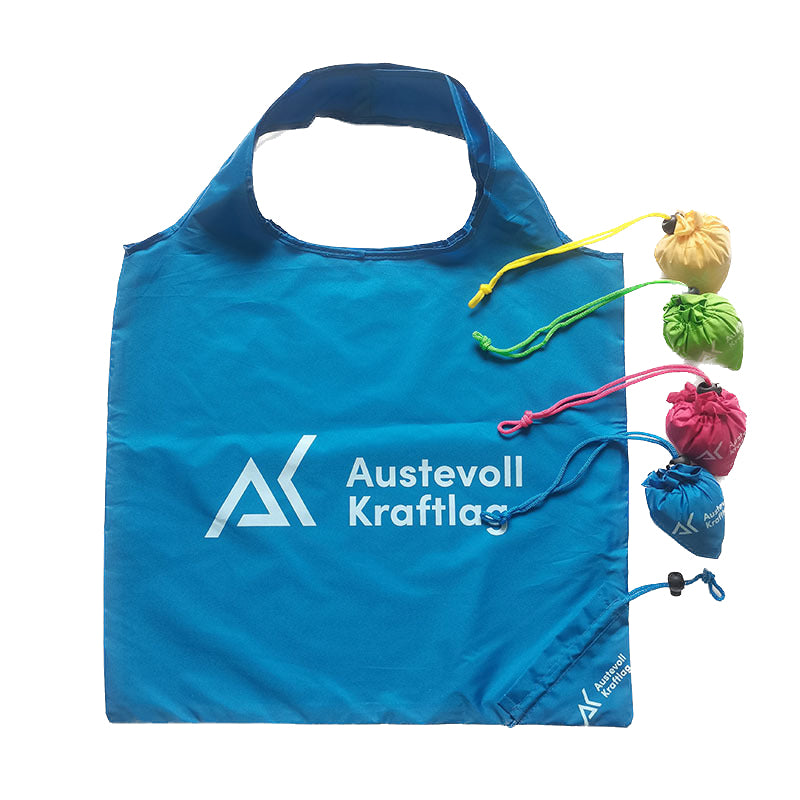 Foldable Reusable Polyester Shopping Tote Bag