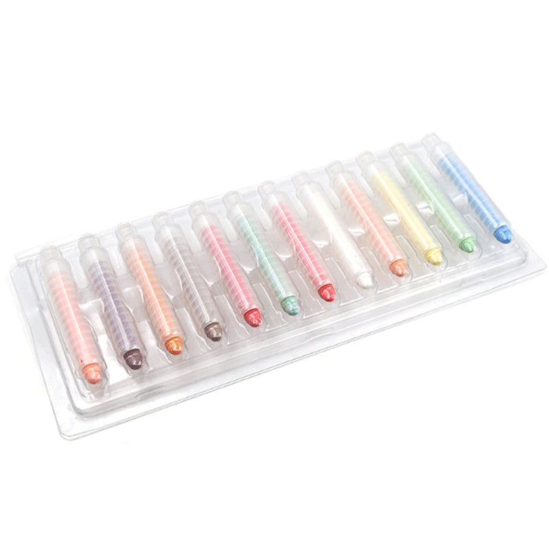 Lot de 12 craies colorées sans poussière 