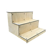 3 Tier Wooden Step Display Stand