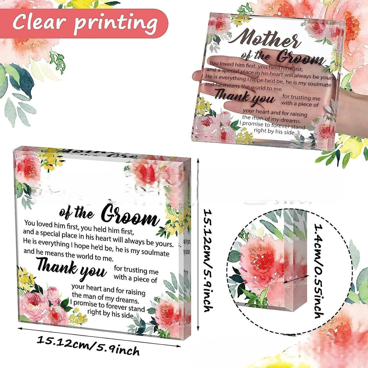 Square Shape Acrylic Plaque