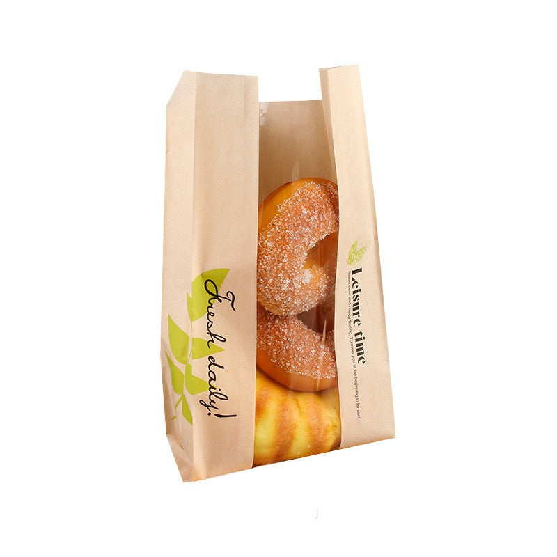 Bolsa de papel kraft transparente