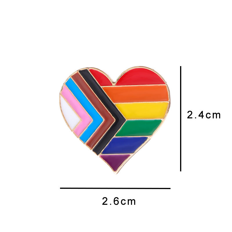 Pin de solapa con forma de corazón 