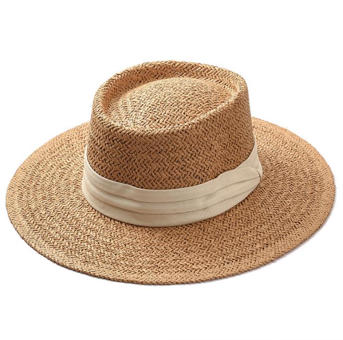 Straw Hat With 2" Band