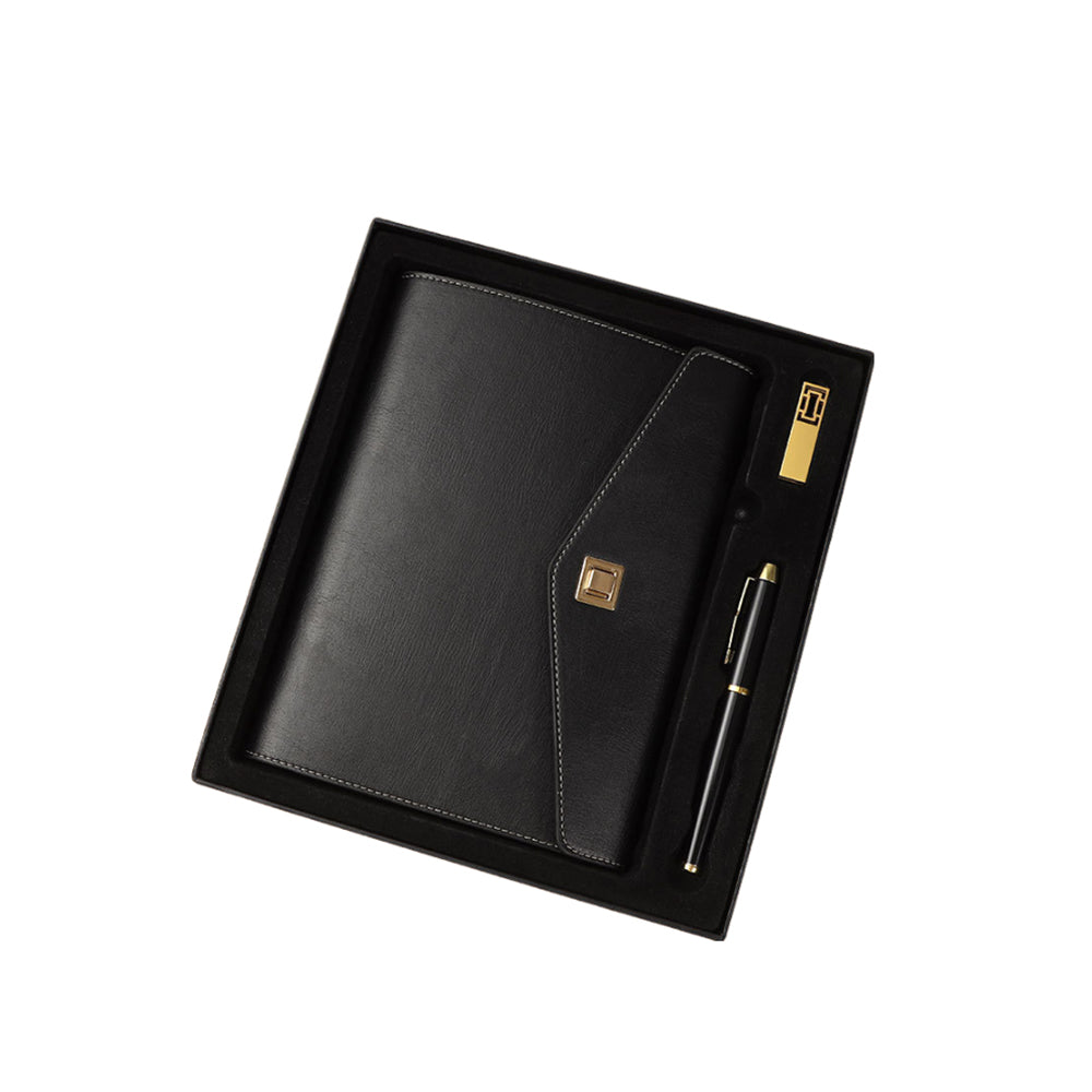 Carnet avec stylo et clé USB 