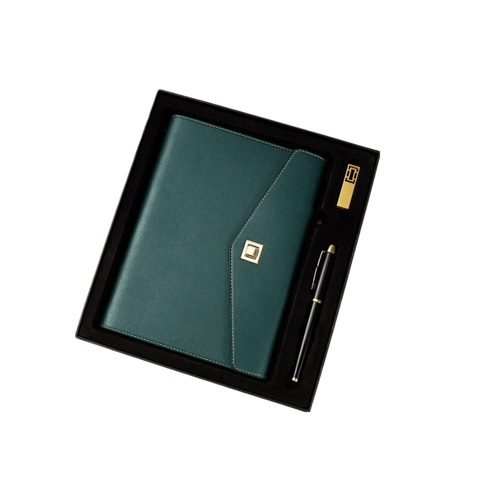 Carnet avec stylo et clé USB 