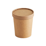 Contenant à soupe en papier de 12 oz avec couvercle 