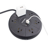 Multiprise ronde avec USB 