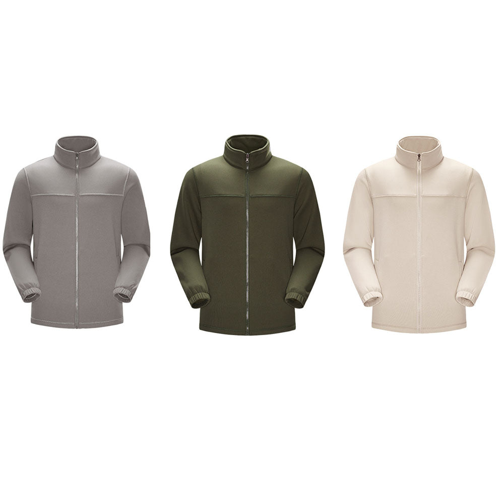 Chaqueta polar suave con cremallera 