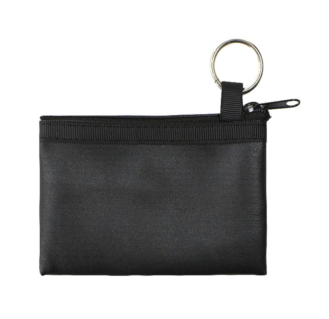 Pu Coin Purse Pouch With Keychain