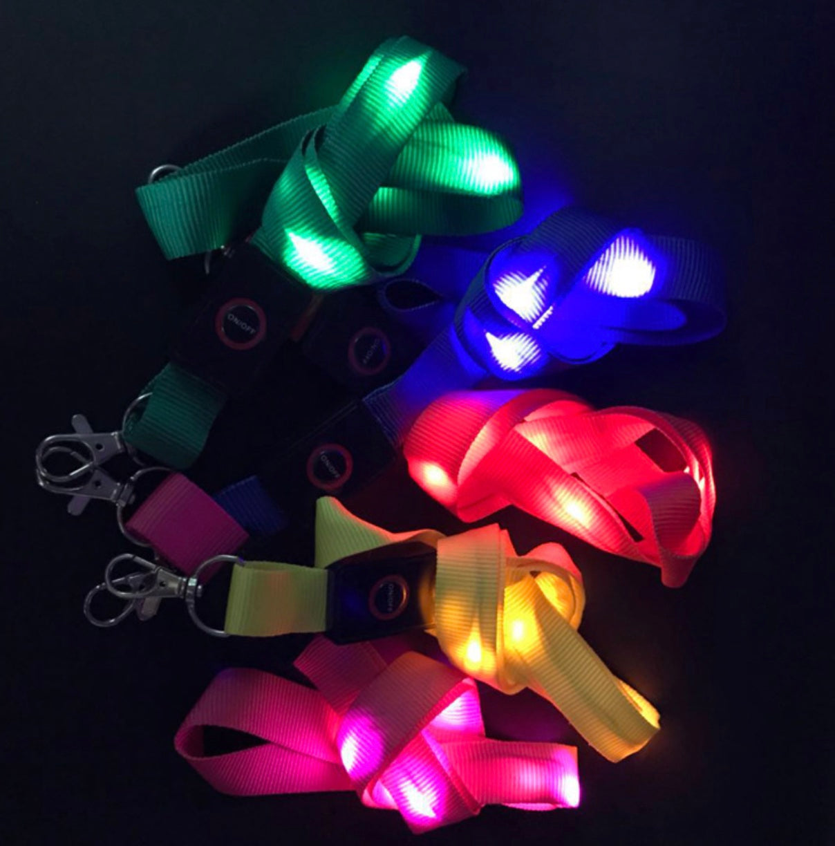 Light Up Lanyard With 2 Clips