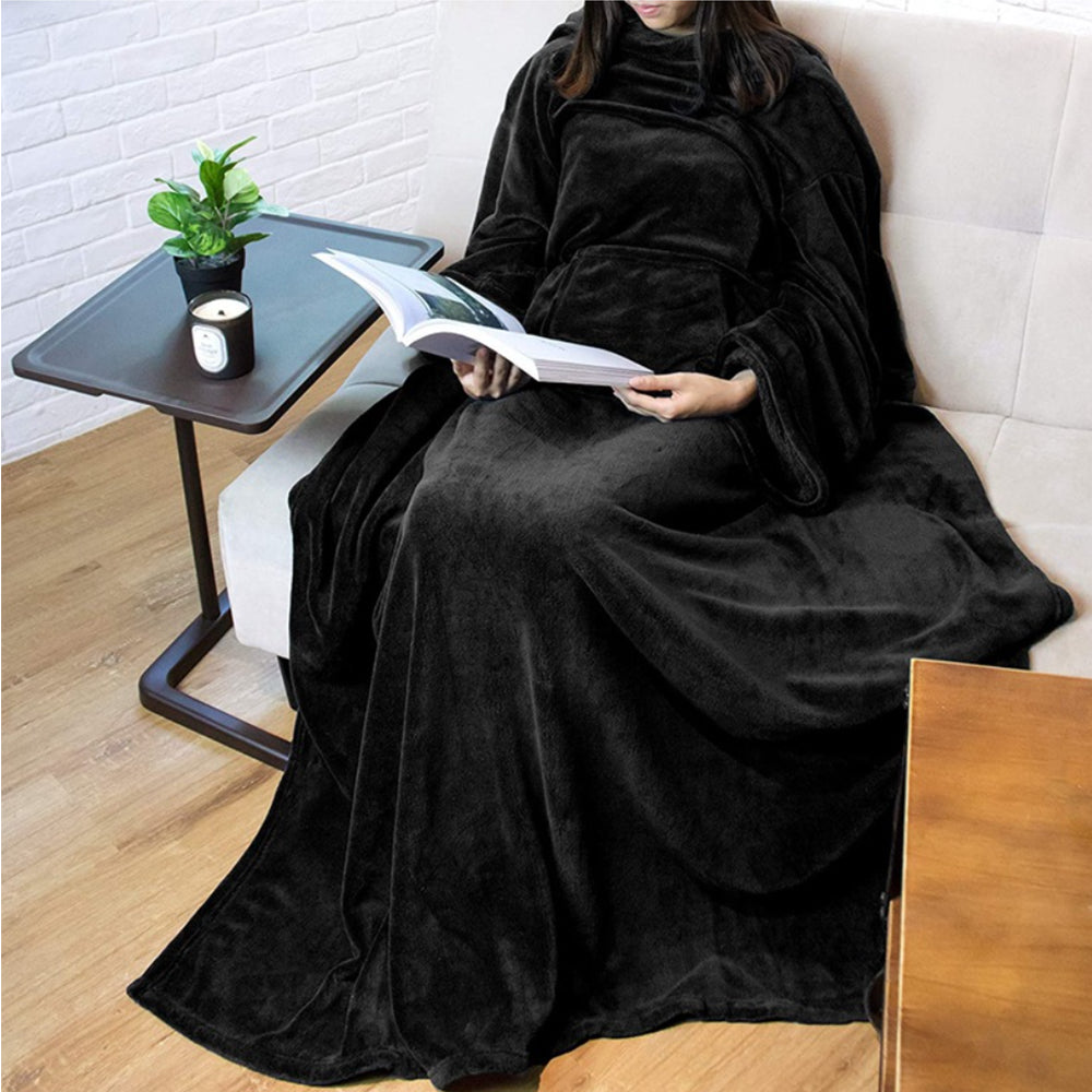 Wearable Blanket With Sleeve