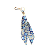 Llavero con estampado de tela de poliéster 