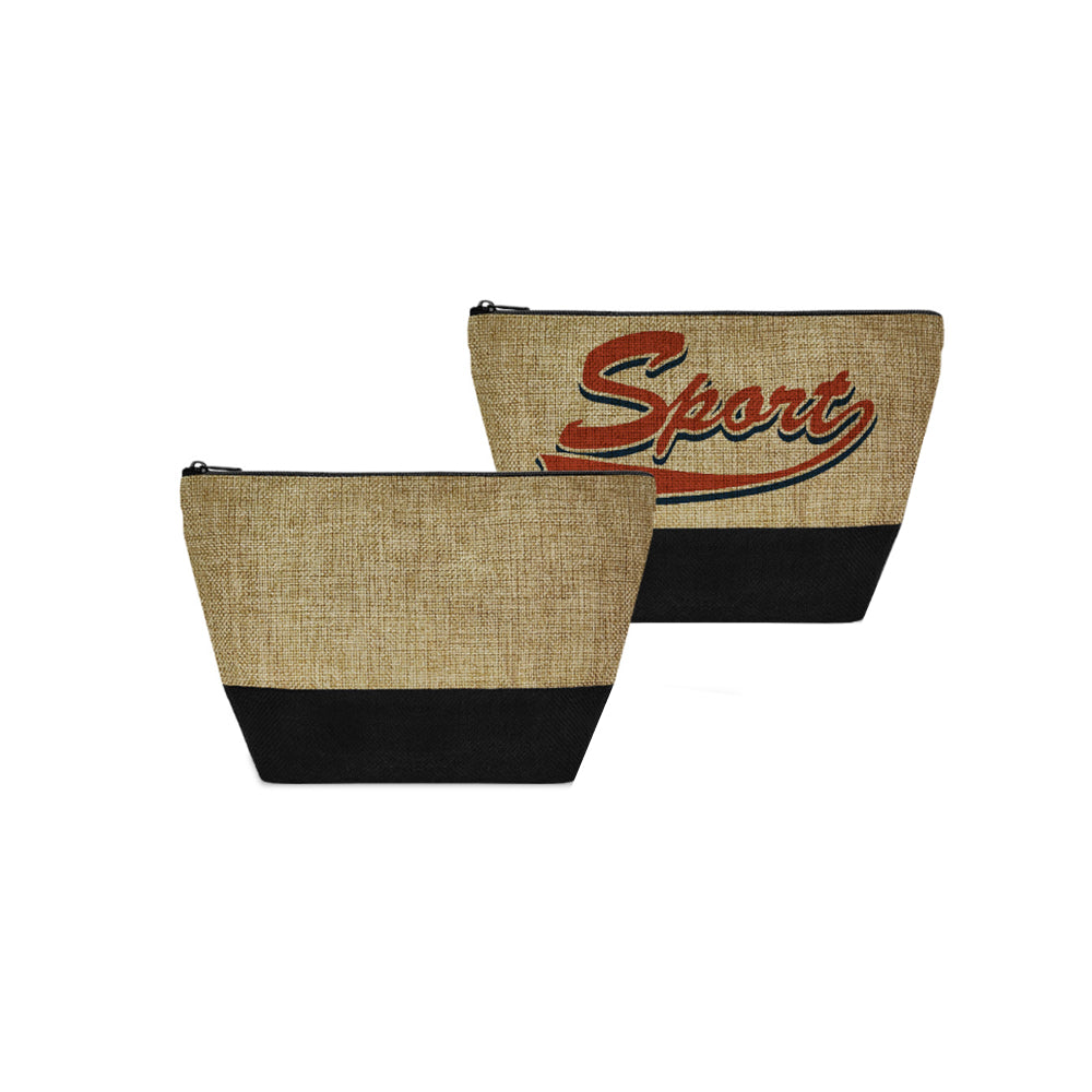 Linen Makeup Bag