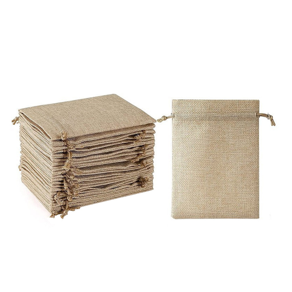 Sac cadeau en toile de jute 
