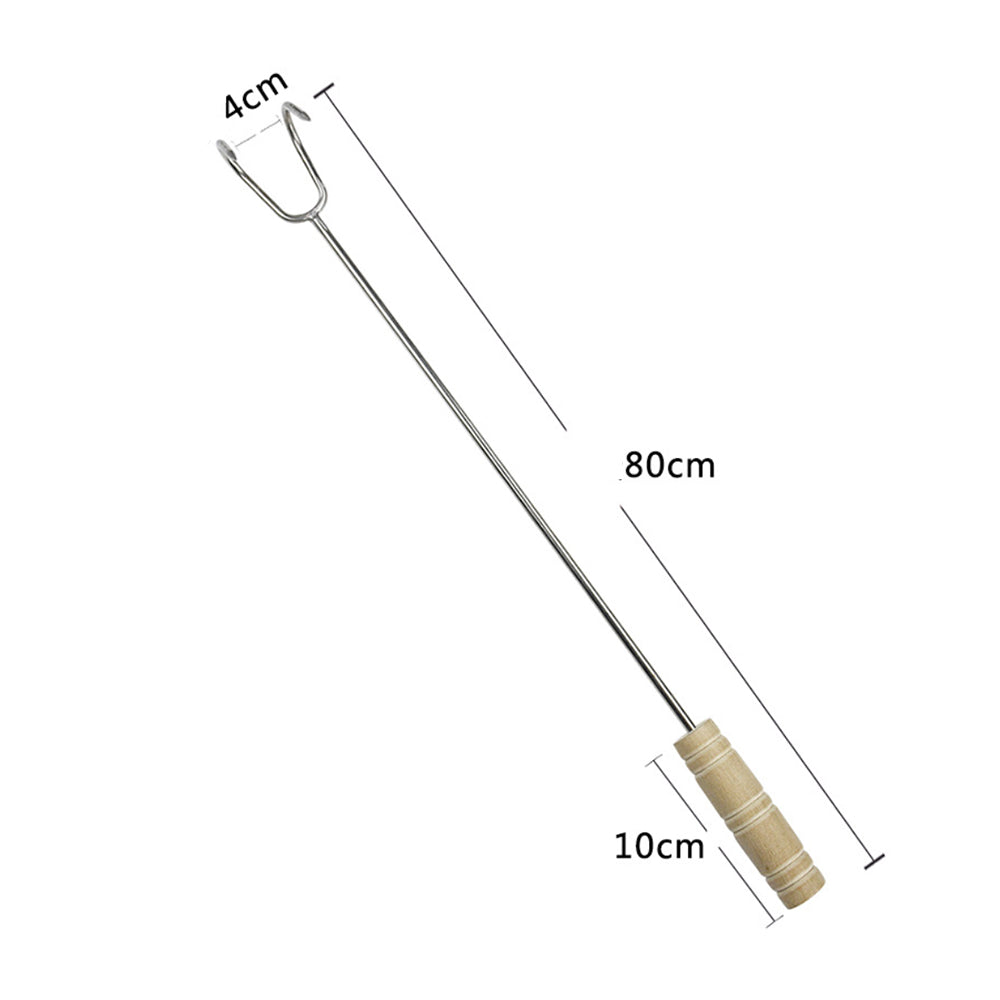 Palito de perrito caliente con forma de tenedor 