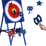 Jeu de lancer de fléchettes pour enfants : hache et étoile 