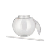 22oz Round Bubble Cup With Straw
