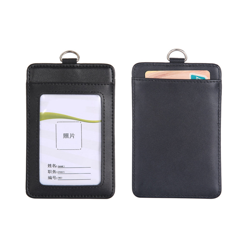 Porte-carte d'identité en cuir véritable de qualité supérieure 