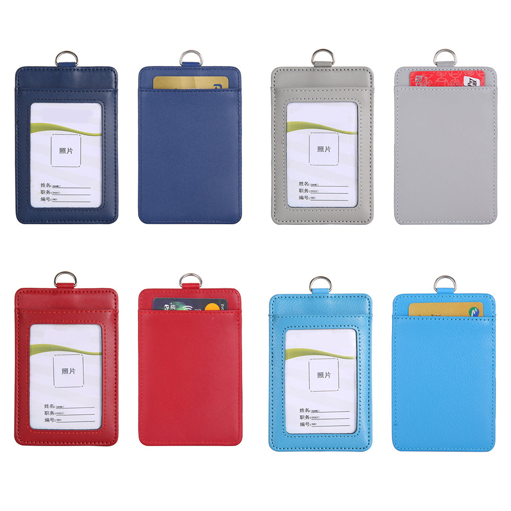 Porte-carte d'identité en cuir véritable de qualité supérieure 