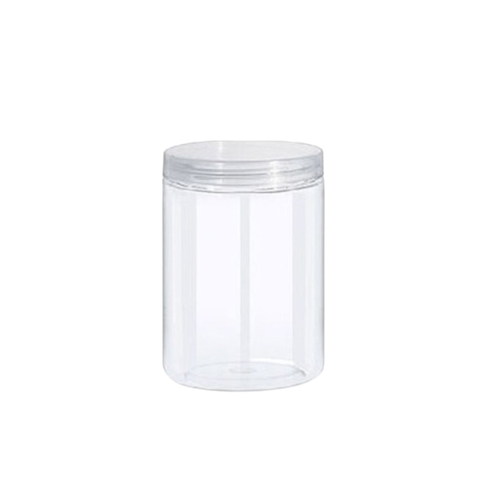 Botella de plástico transparente 