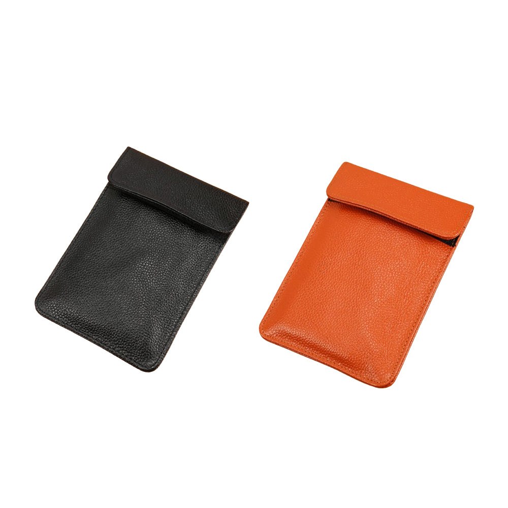 Bolsa de cuero premium con bloqueo de señal y protección RFID 