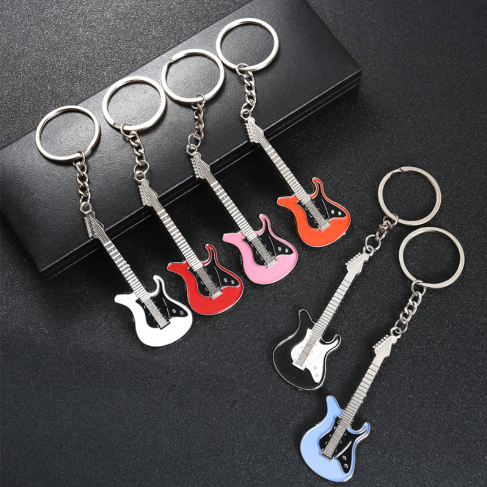 Metal Guitar Keychain