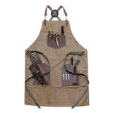 Cross-back Tie Canvas Apron
