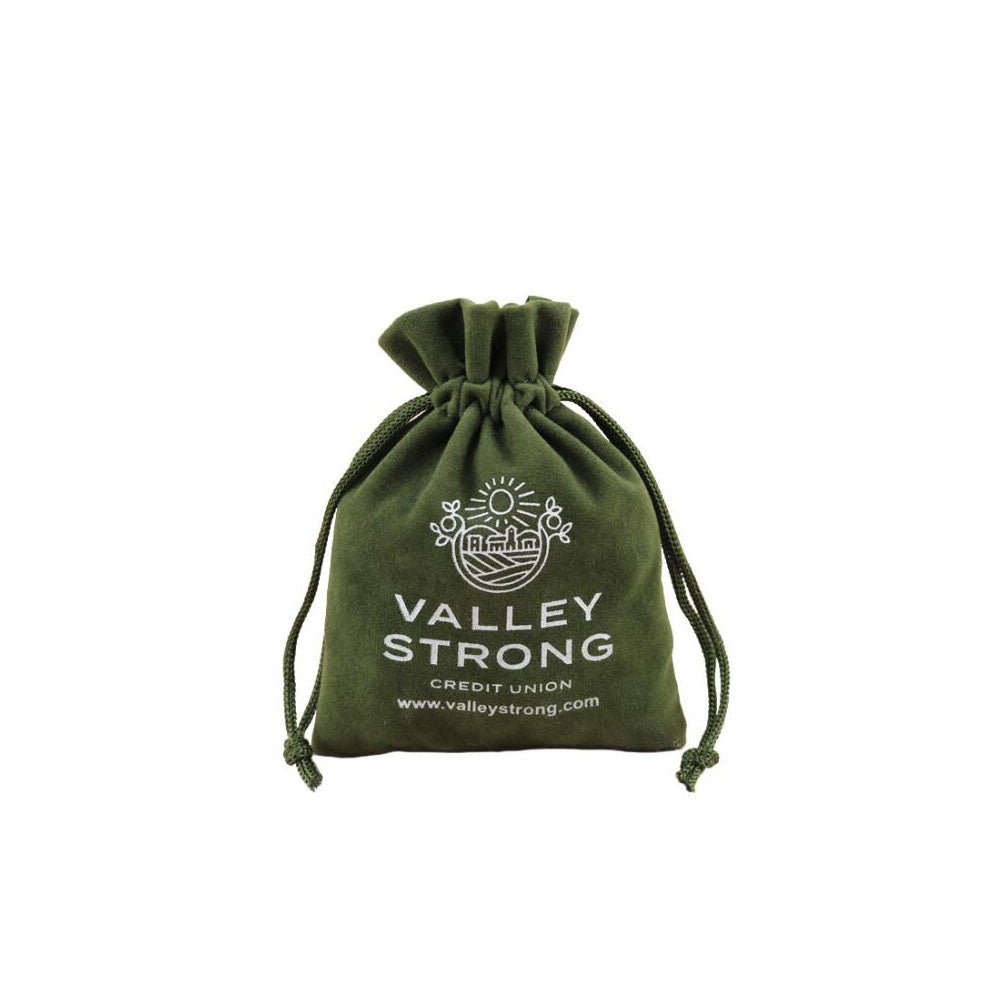 Pochette en velours avec cordon de serrage
