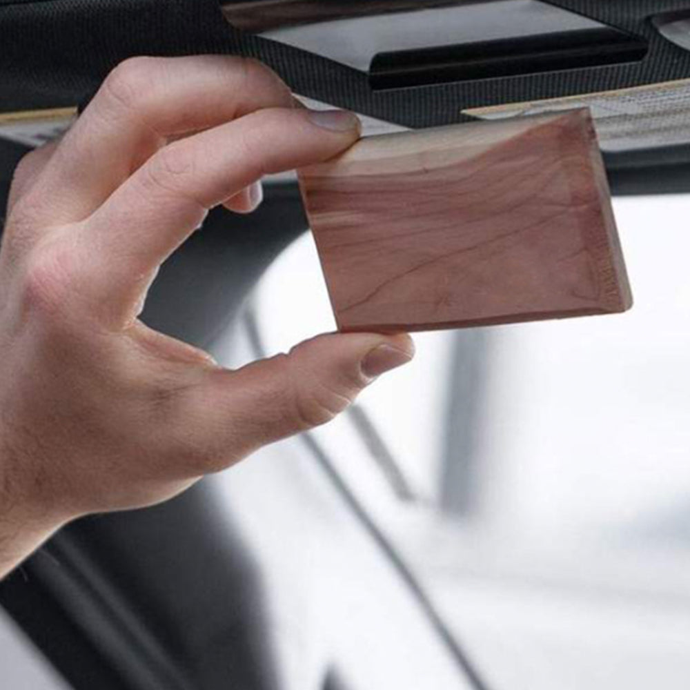 Wood Car Air Freshener With Metal Clip