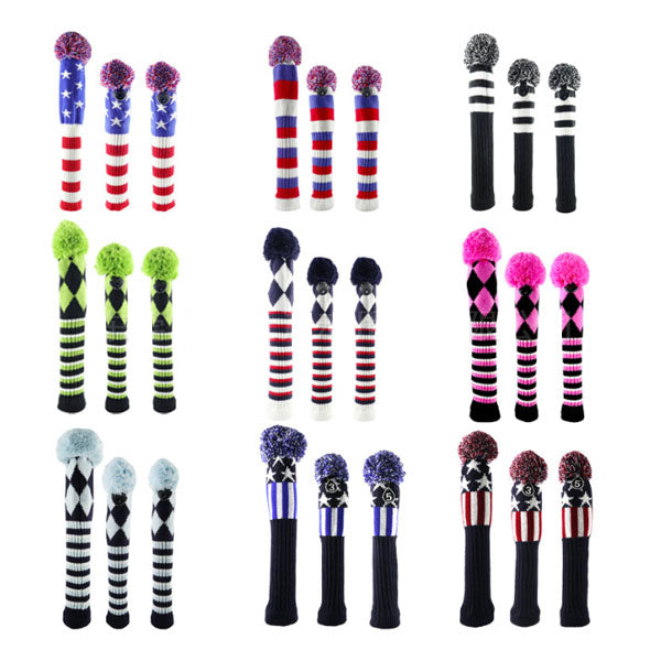 Juego de 3 fundas para cabezas de golf 