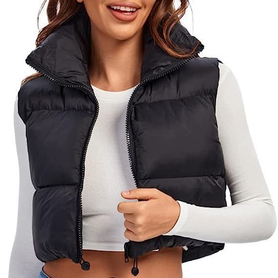 Gilet matelassé court d'hiver 