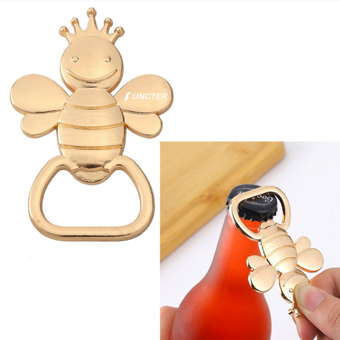 Décapsuleur en métal en forme d'abeille 
