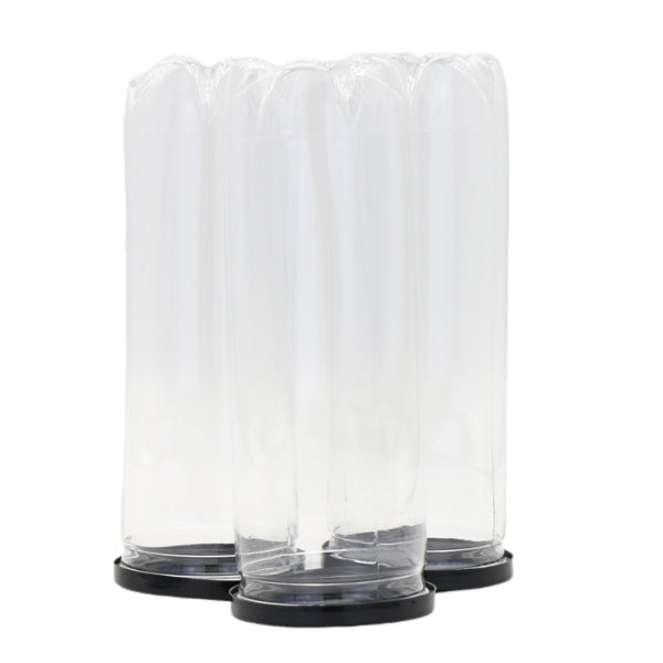 Plastic Jar With Black Lid