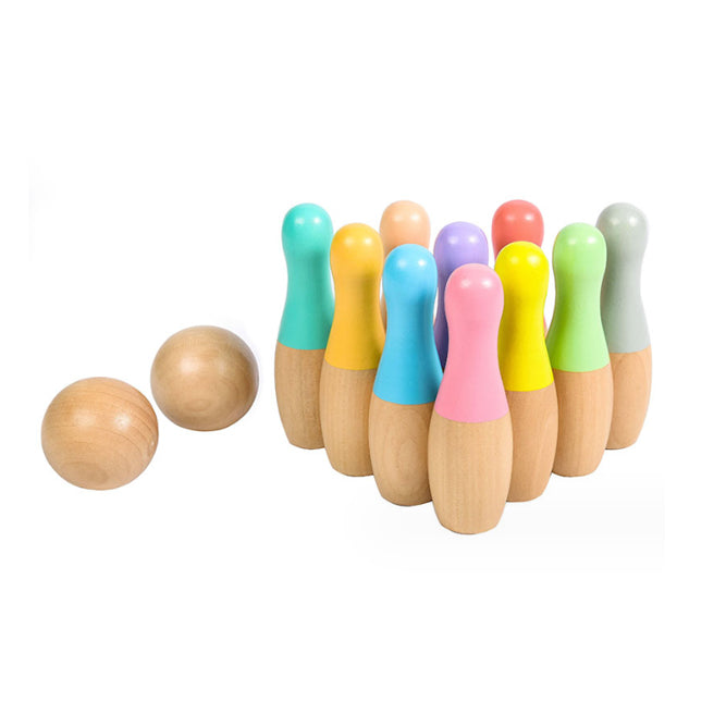 Jeu de quilles en bois 