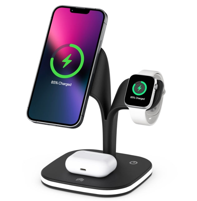 Chargement sans fil Mag-safe 5 en 1 plus rapide 