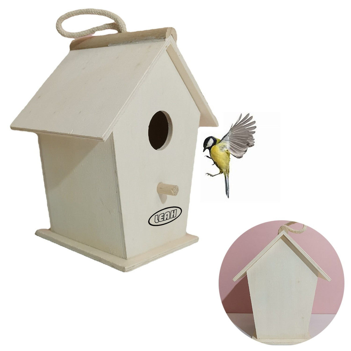 Outdoor Wood Birdhouse