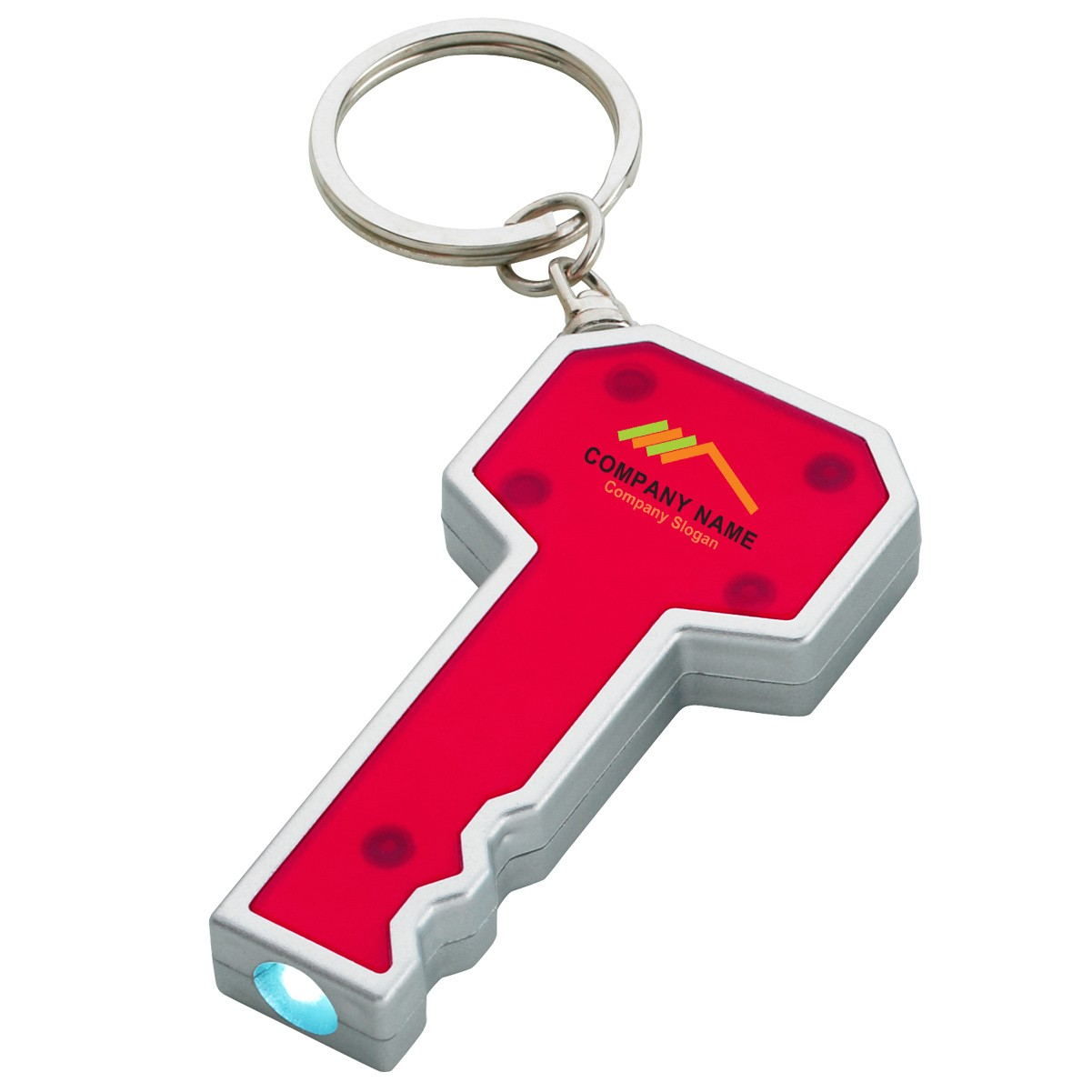 Porte-clés LED en forme de clé 