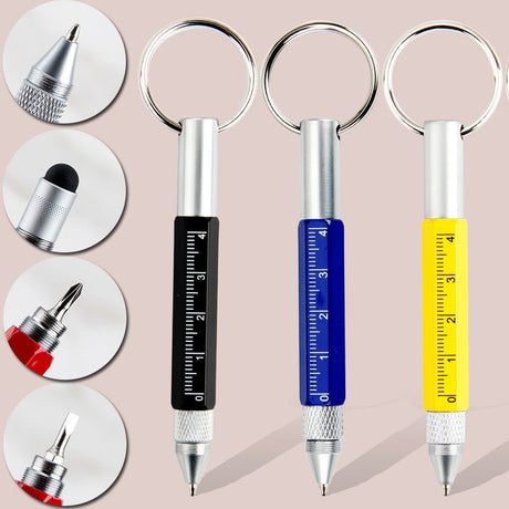 6 In 1 Short Metal Ballpoint Pen - Yorkn Inc✅