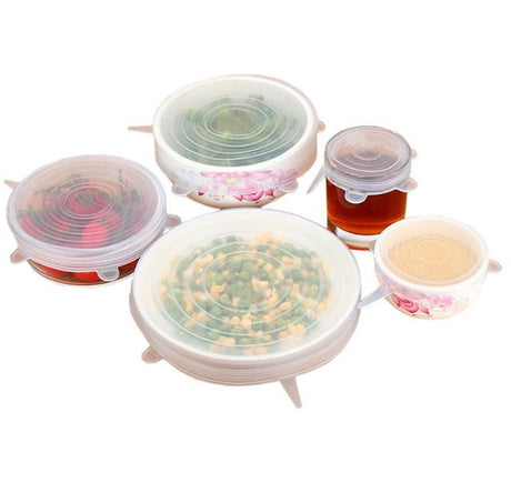 6 Pcs Vacuum Seal Food Cover Lids - Yorkn Inc✅